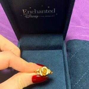 Disney enchanted Belle 10k rose gold ring.